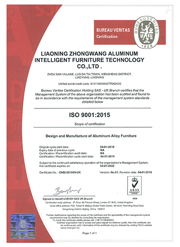  ISO 9001:2015 Management System Certification